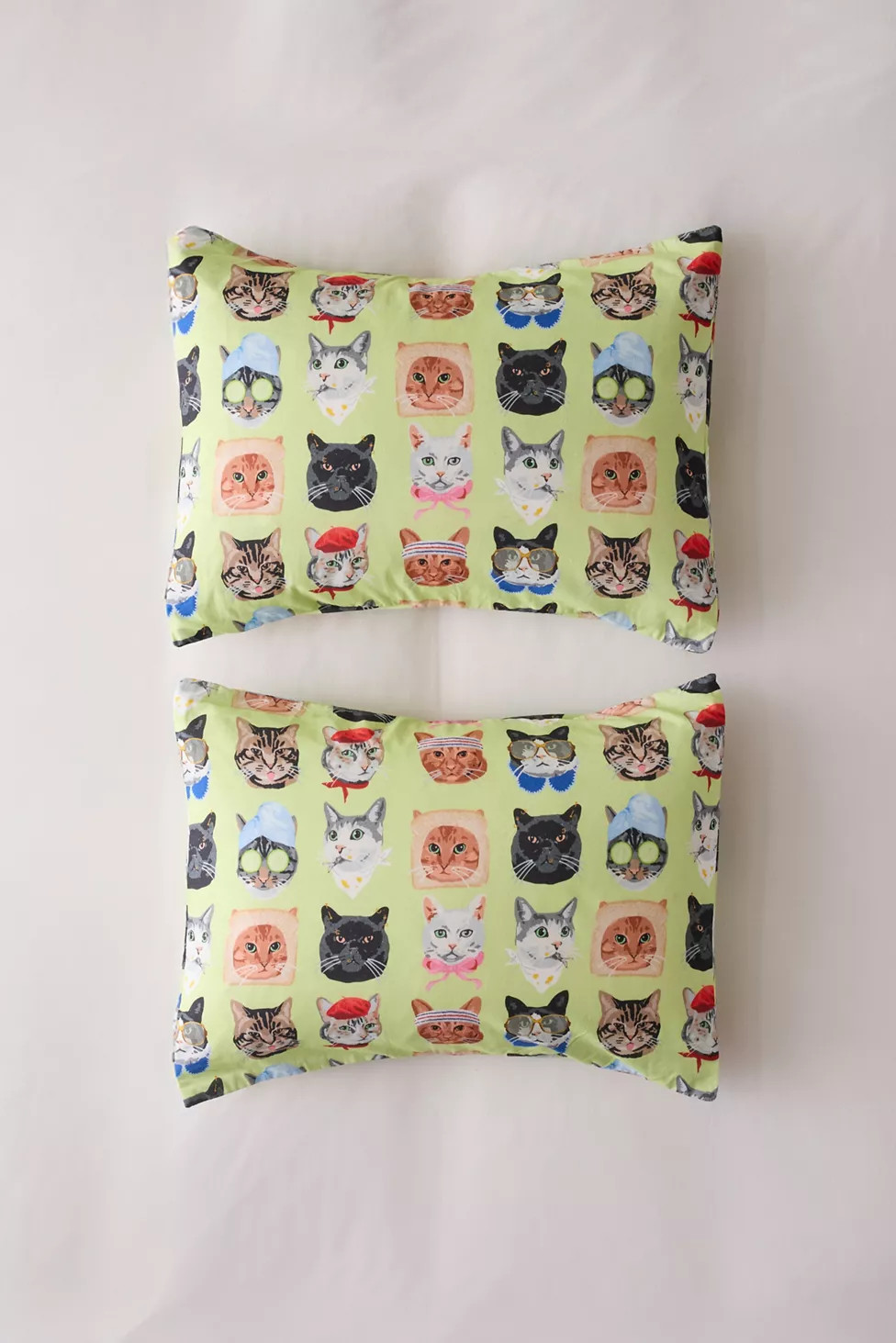 Silly Cats Patterned Sham Set | Urban Outfitters (US and RoW)