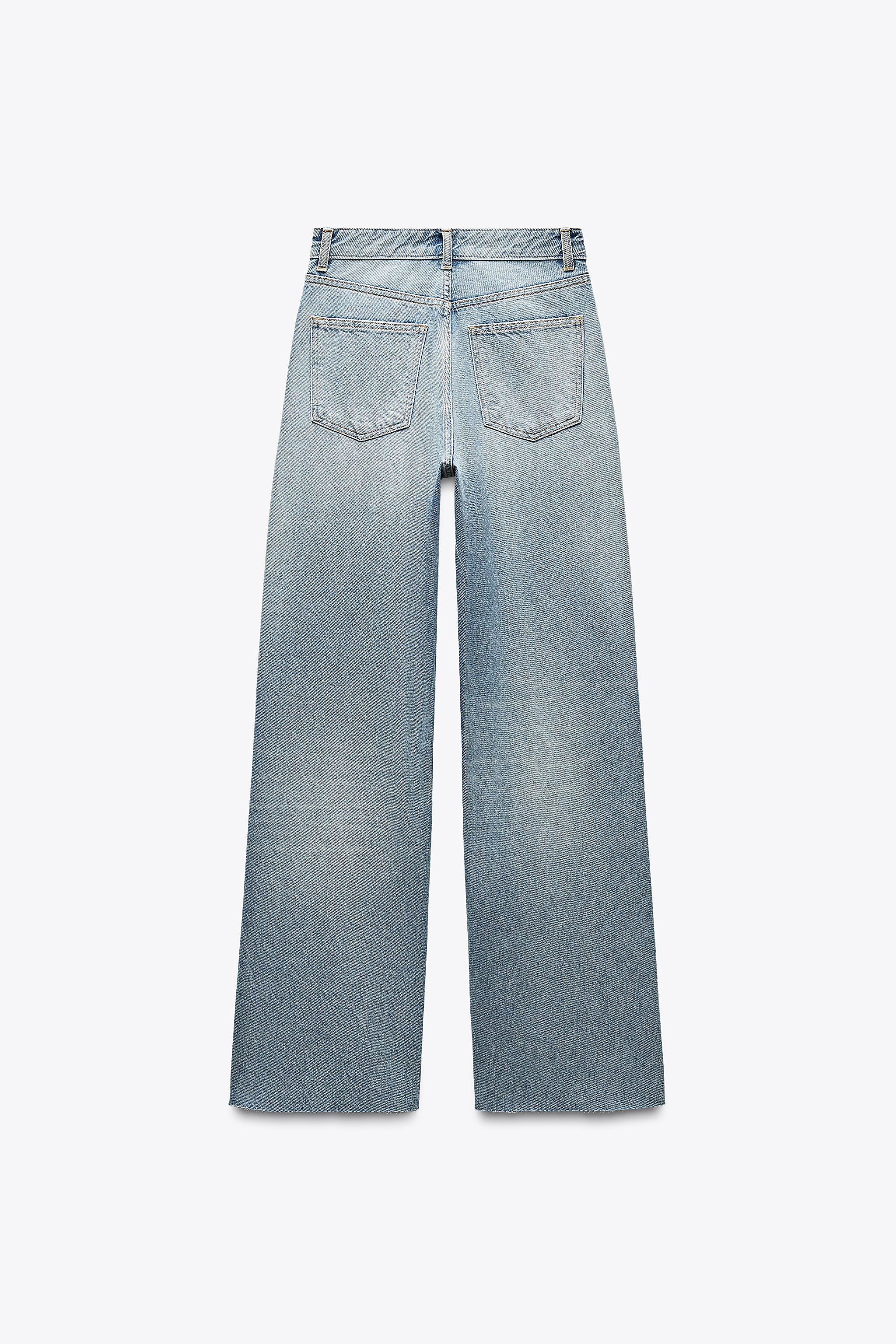 WIDE-LEG-JEANS MIT HOHEM BUND – TRF | Zara DE