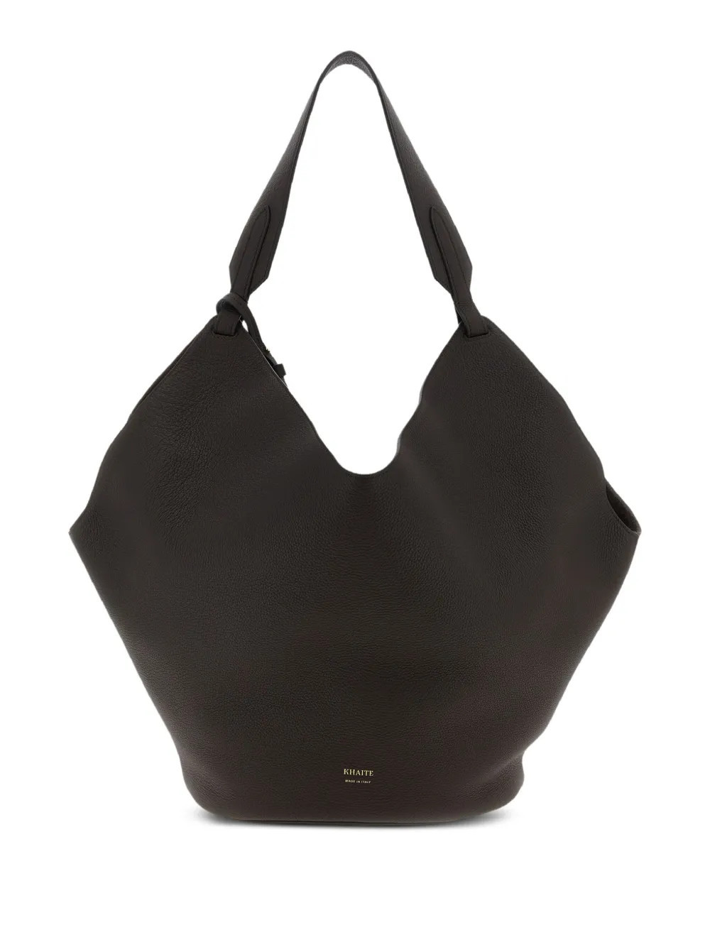 KHAITE - Bolsa tote Lotus média - mulher - couro de bezerro - Tamanho único - Marrom | Farfetch (BR)