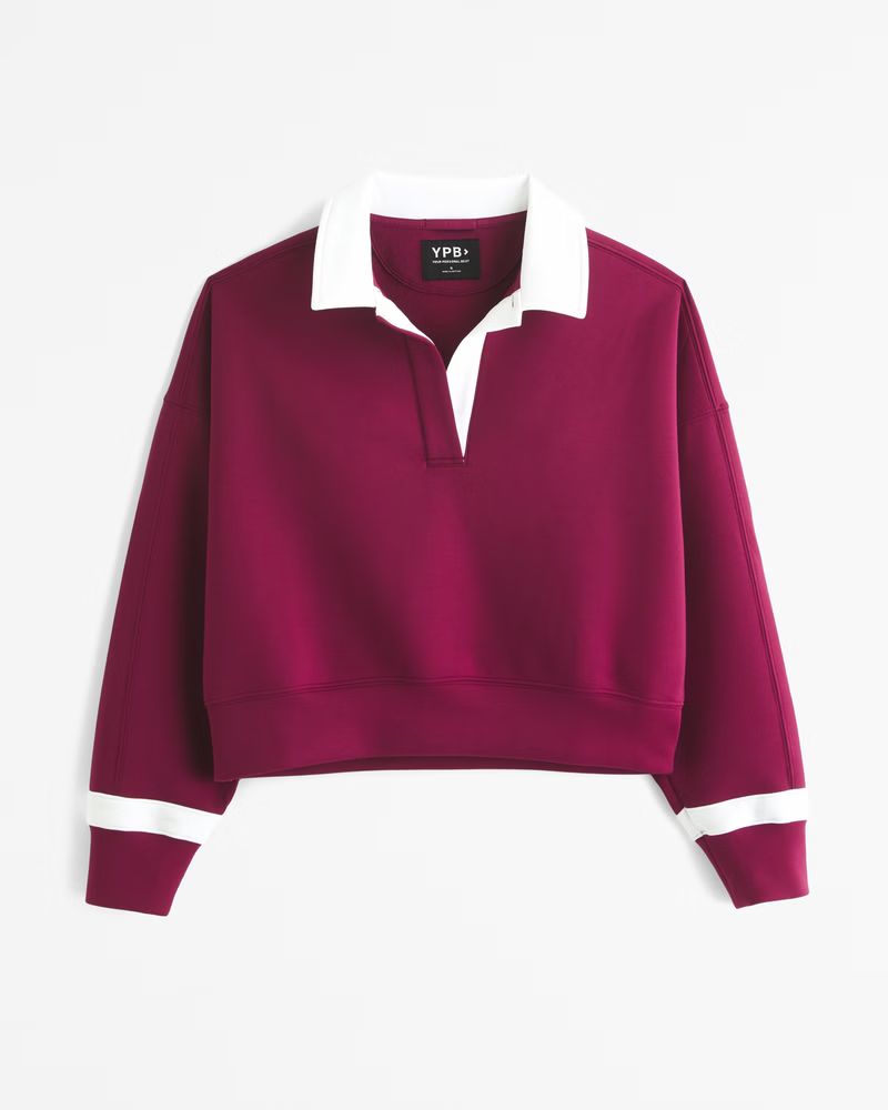 Women's YPB neoKNIT Polo Sweatshirt | Women's Active | Abercrombie.com | Abercrombie & Fitch (US)