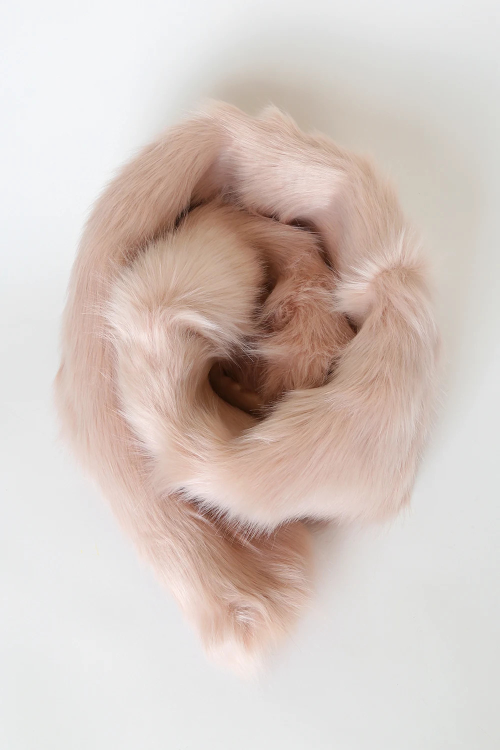 Demure and Dreamy Blush Pink Faux Fur Stole | Lulus