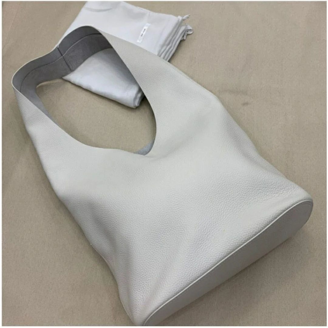 White Shoulder Leather Hobo Bag - Etsy | Etsy (US)