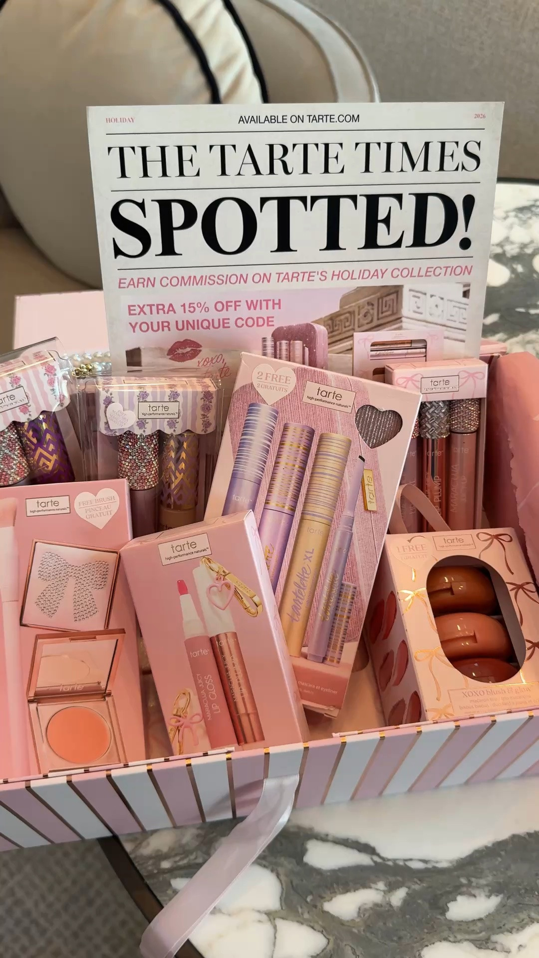 @Tarte Holiday Preview sets are LIVE today! HUGE savings + you can stack TIA15 for an extra 15% off! 

@tartecosmetics #tartepartner #ad

#LTKSaleAlert #LTKBeauty #LTKgrwm