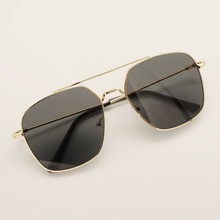 Top Bar Sunglasses With Case | SHEIN