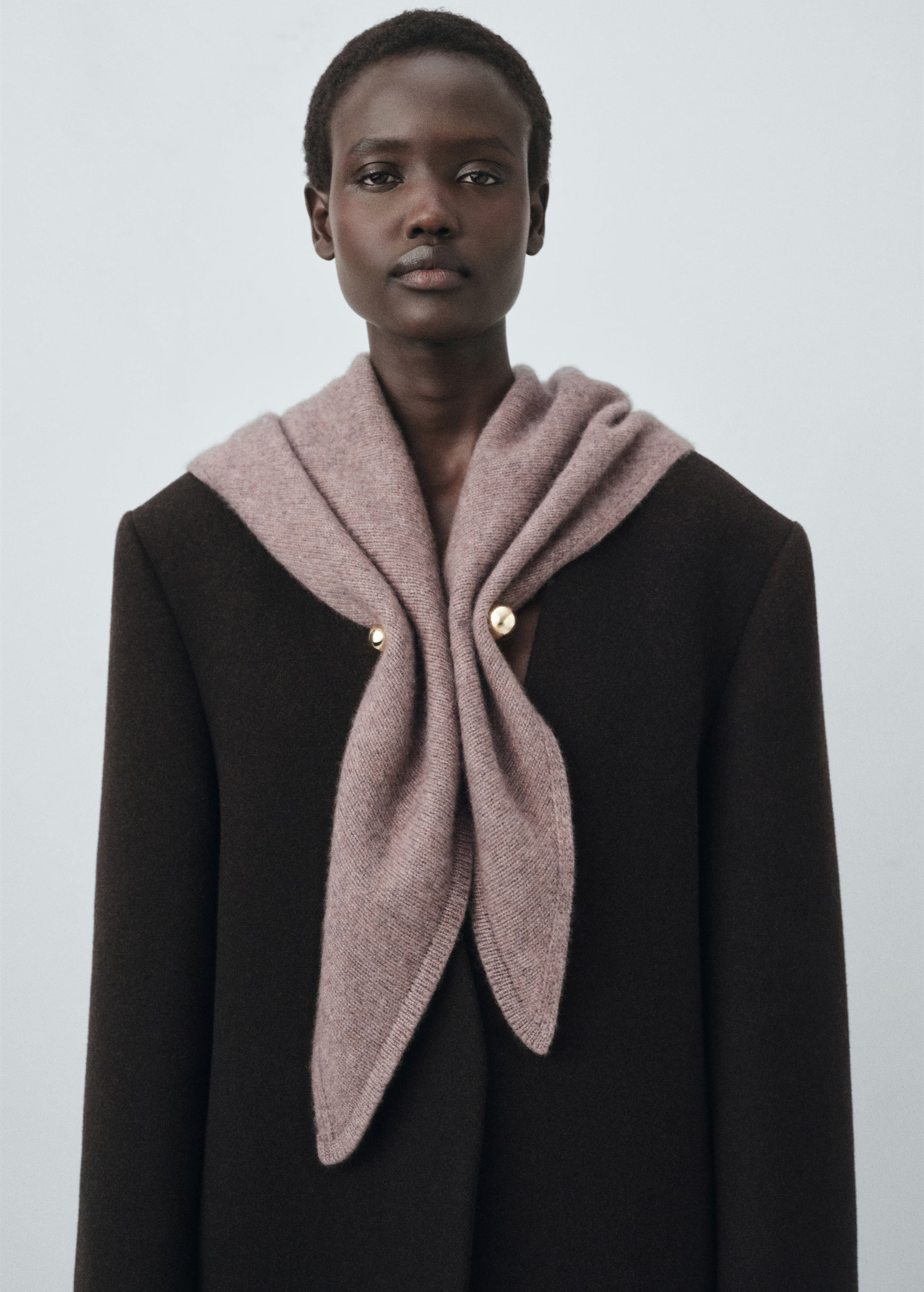 Cashmere-blend knitted shawl | MANGO (UK)