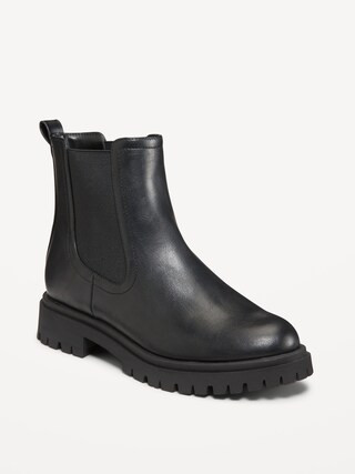 Chunky Heel Chelsea Boot | Old Navy (CA)
