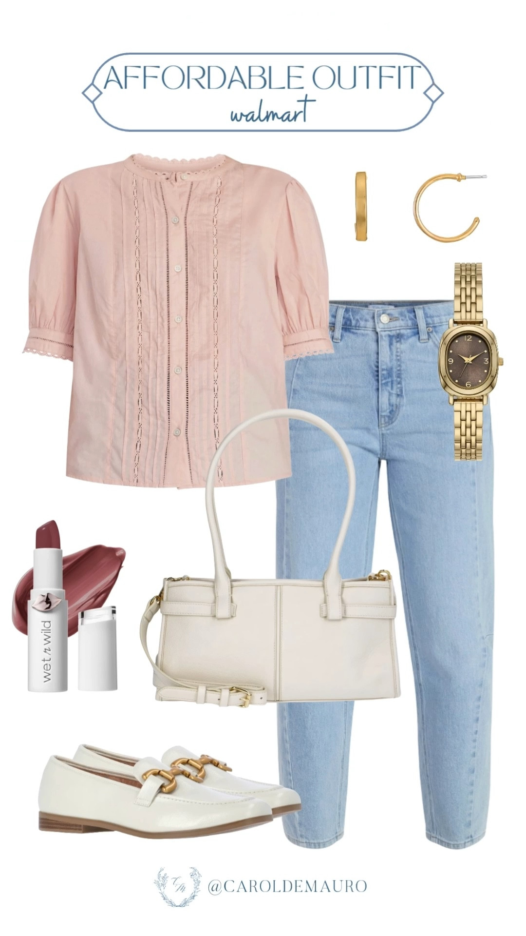 Found the ultimate cute and casual outfit for spring with this puff-sleeve top and straight-leg jeans! Just throw on those white loafers and you’re ready to head out the door looking perfectly put-together.

spring look, affordable style, casual chic, brunch outfit, pinterest inspo, fashion accessories, mom fits, walmart finds

#LTKSeasonal #LTKootd #LTKU