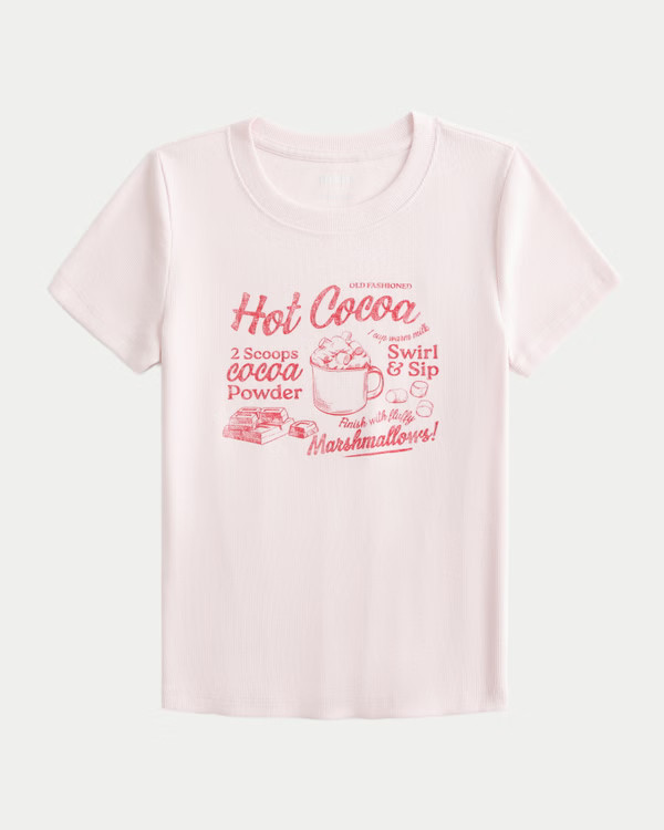 Hot Cocoa Graphic Baby Tee | Hollister (US)