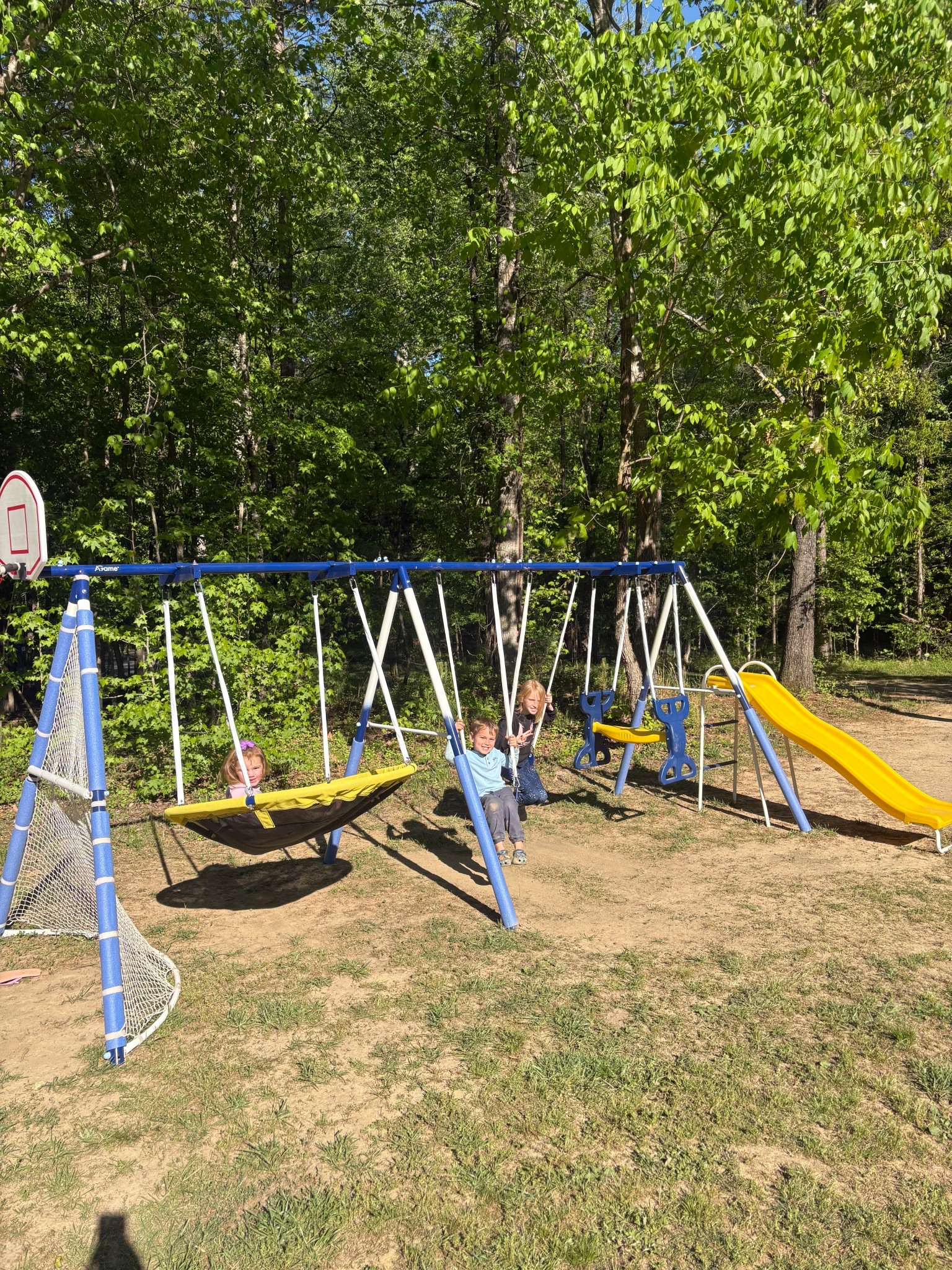 Swing set fun! 