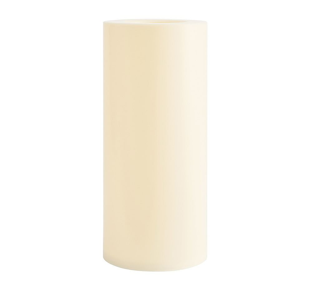 Standard Flameless Outdoor Pillar Candle - Ivory | Pottery Barn (US)