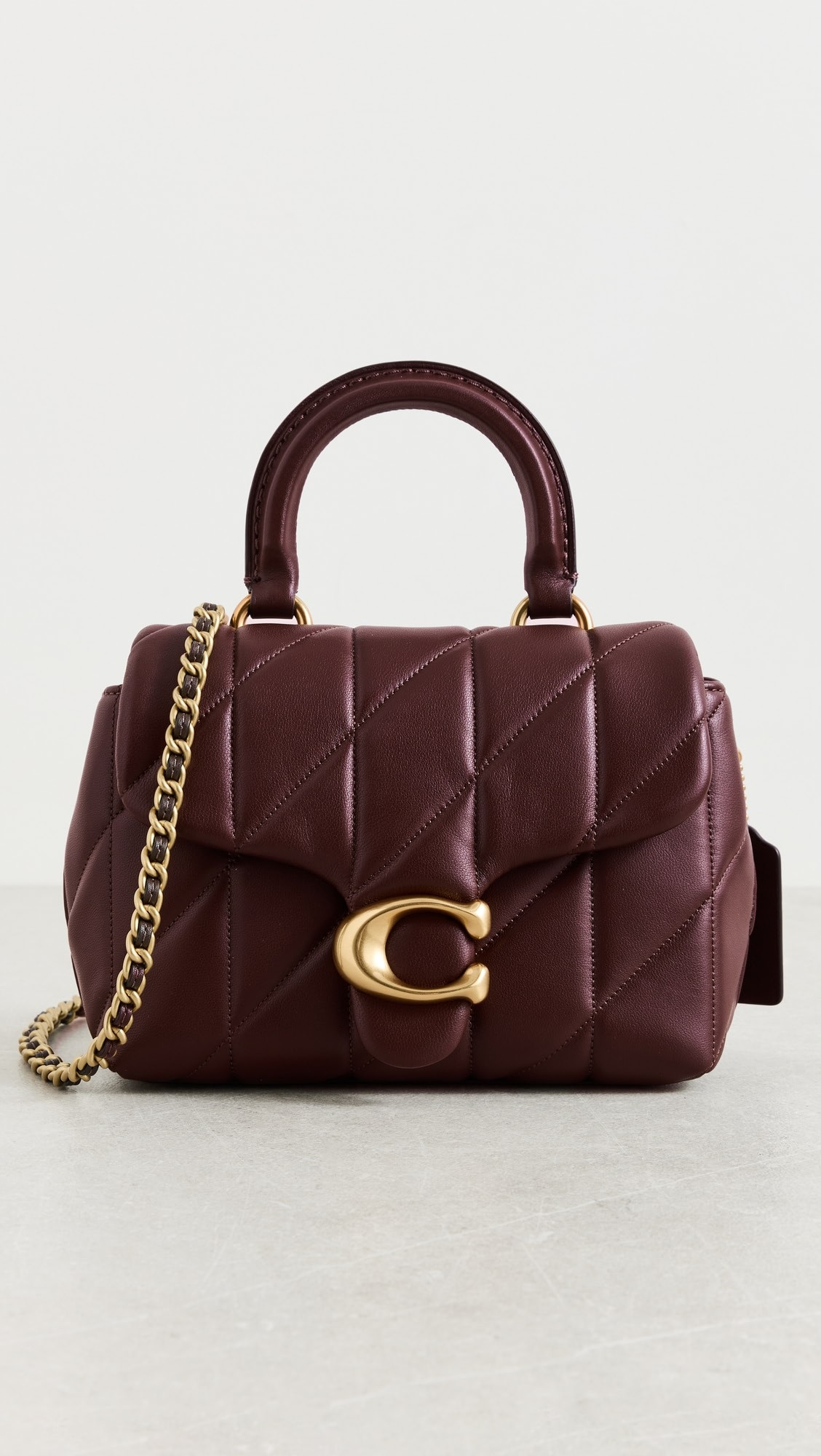 Quilted Leather Tabby Top Handle Bag | Shopbop