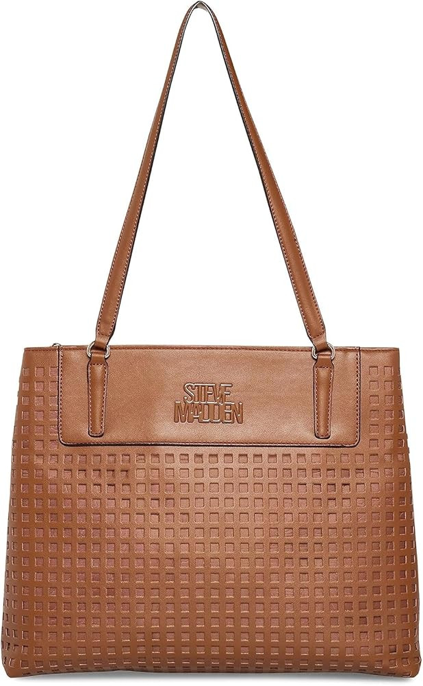 Steve Madden Bfrieda Tote Cognac One Size | Amazon (US)