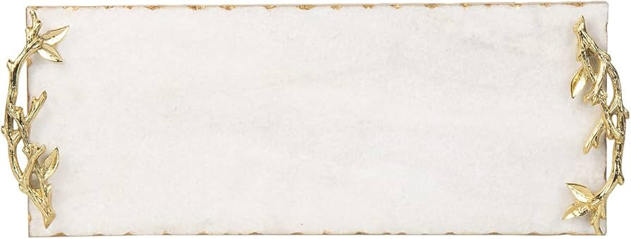 Marble Serving Tray for Appetizers Desserts Hors D'vour Dish Golden Branch by Godinger | Amazon (US)