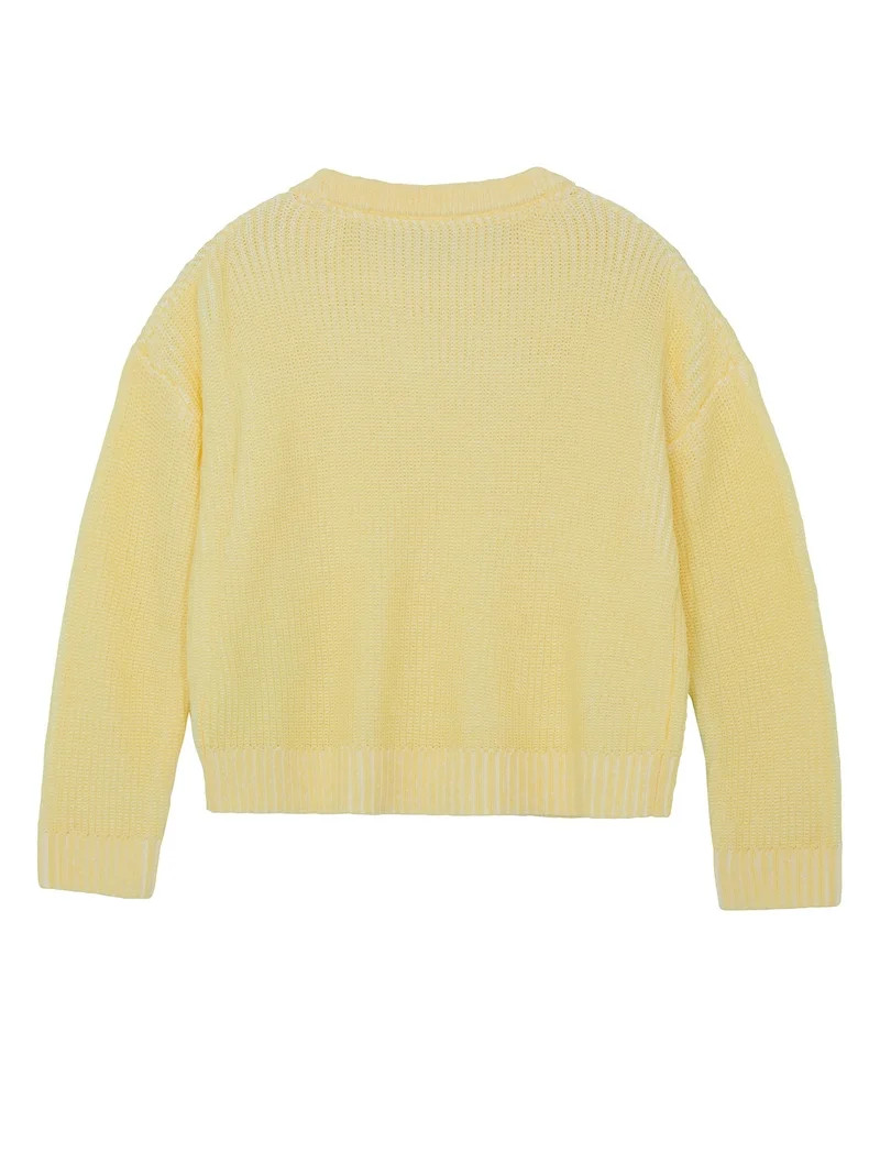 Wonder Nation Girls Fashion Knit Sweater, Sizes 4-18 & Plus | Walmart (US)