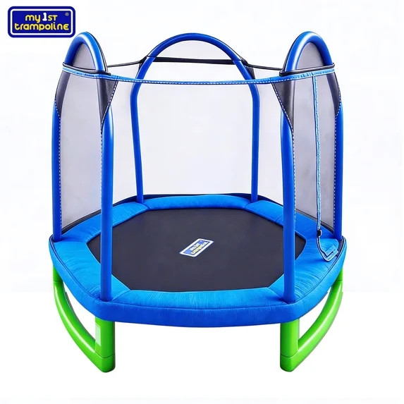 Sportspower My 1st Trampoline 7 ft Trampoline for Kids 3-10 Meets ASTM Safety Standards with Blow... | Walmart (US)