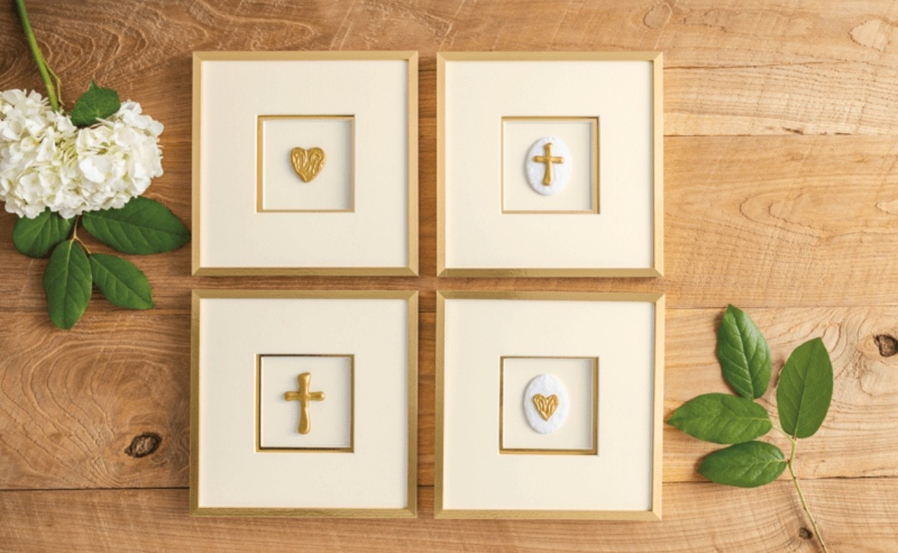 Wall art, intaglio white and gold 

#LTKBaby #LTKHome #LTKKids