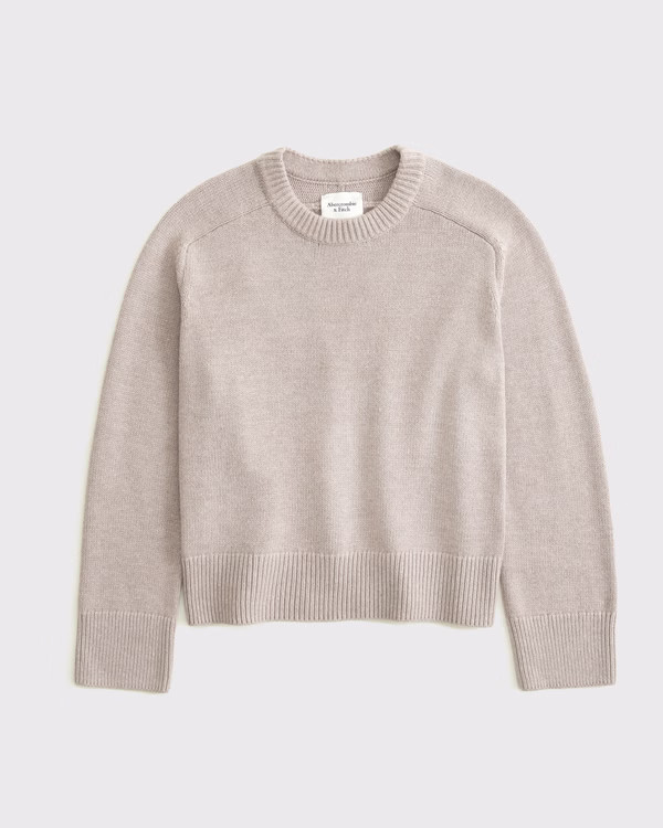 Women's The A&F Madeline Crew Sweater | Women's Tops | Abercrombie.com | Abercrombie & Fitch (US)