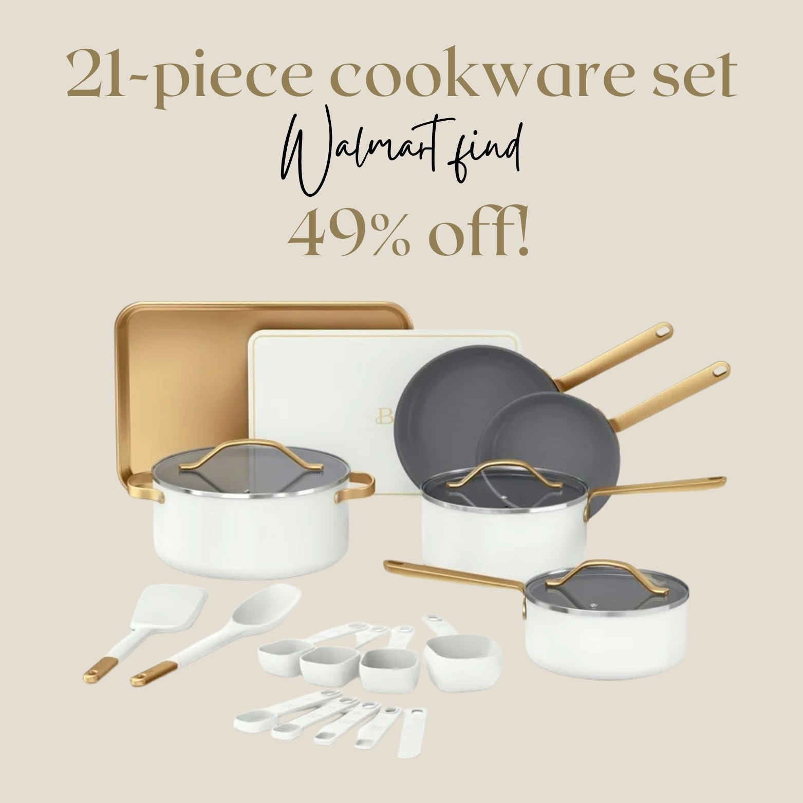 49% off BEAUTIFUL COLLECTION cookware set! 
kitchen #walmart

#LTKSaleAlert #LTKGiftGuide #LTKHome