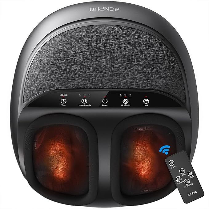RENPHO Foot Massager Machine with Heat and Remote, Shiatsu Deep Kneading, Delivers Relief for Tir... | Amazon (US)