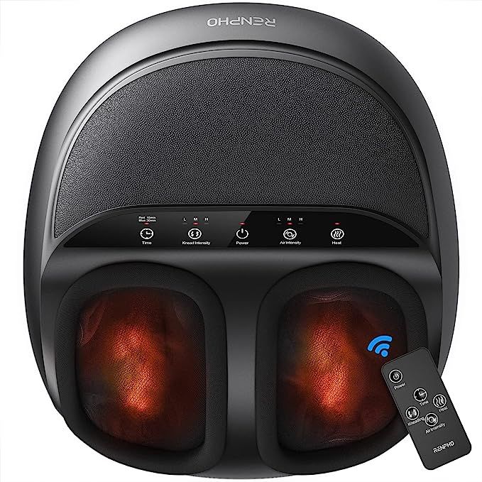 RENPHO Foot Massager Machine with Heat and Remote, Shiatsu Deep Kneading, Delivers Relief for Tir... | Amazon (US)