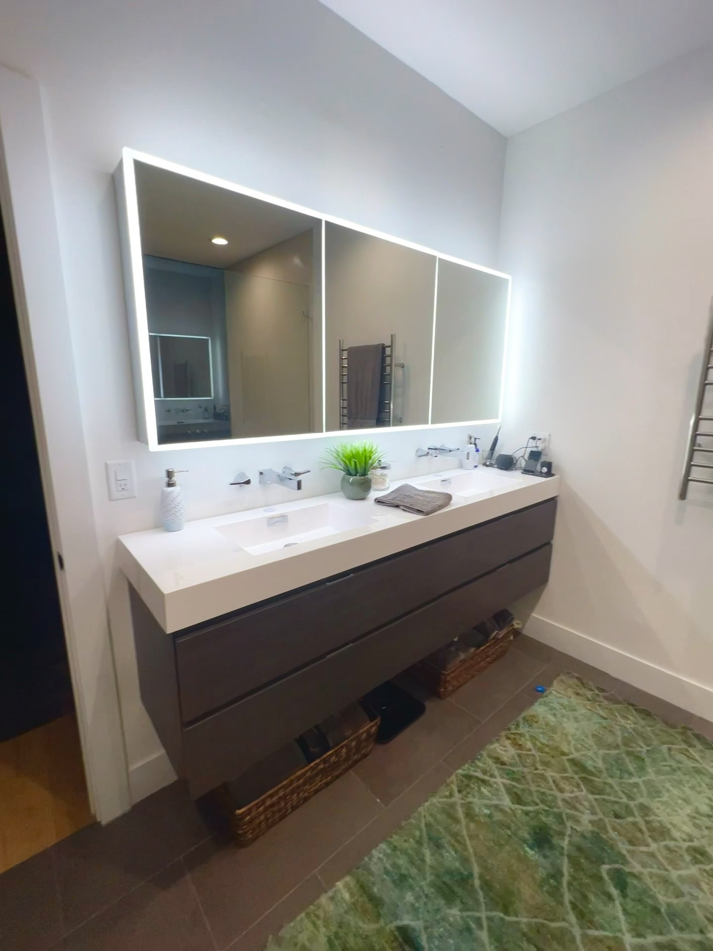 Finally sharing a peek at our farm house master bath!  More details to come for this design but we love how it is coming together! @distinctivedesignsnwa did an amazing job helping to pull everything together!