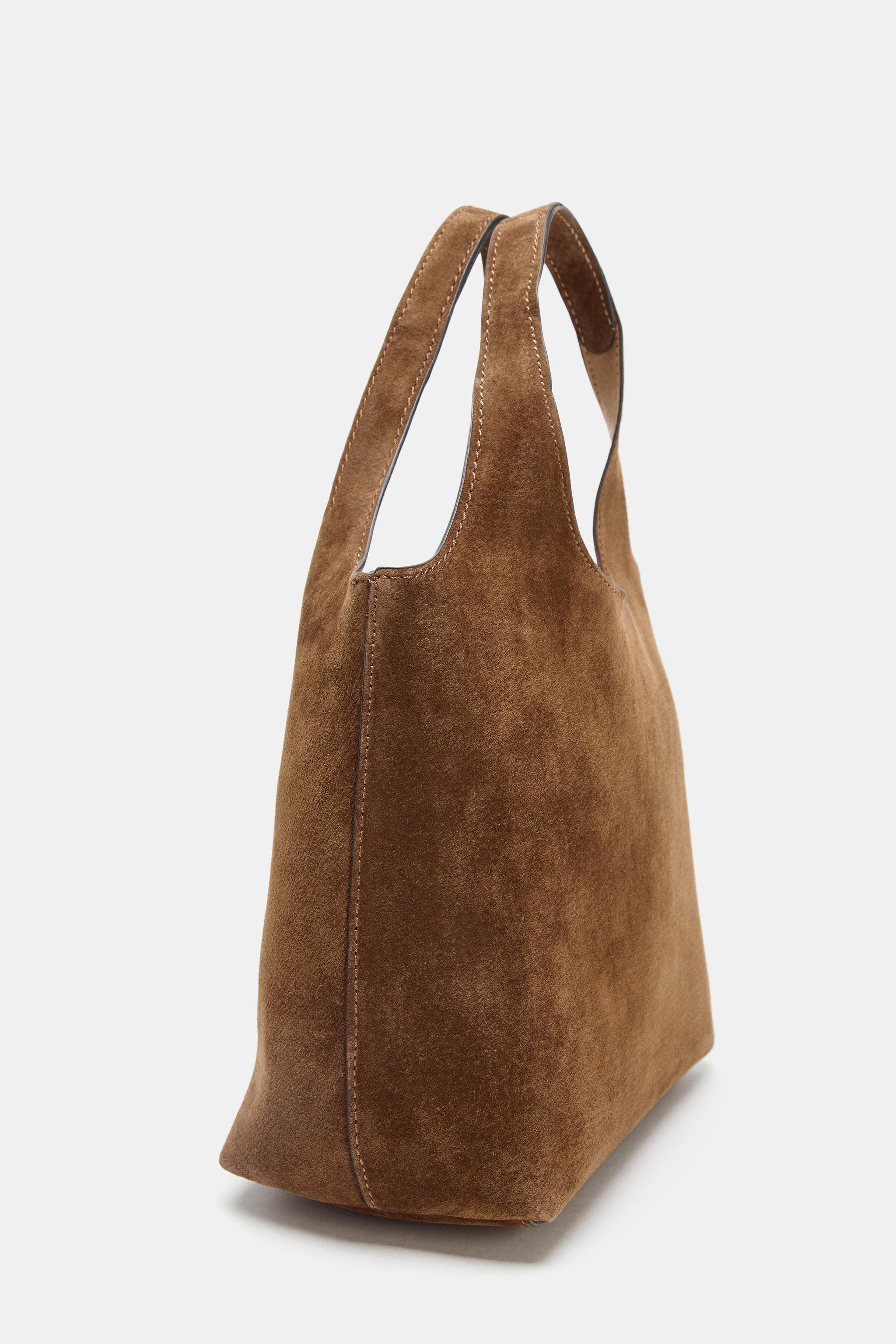 LEATHER MINI TOTE BAG | Zara UK