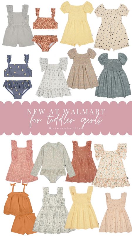 New at Walmart from Easy Peasy and Modern Moments for toddler girls! These new arrivals are perfect for spring and summer! #walmartfashion 

#LTKswim #LTKbaby #LTKkids