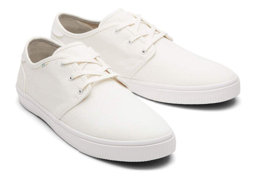 White Canvas Mens Carlo Sneakers Topanga Collection | TOMS | TOMS (US)