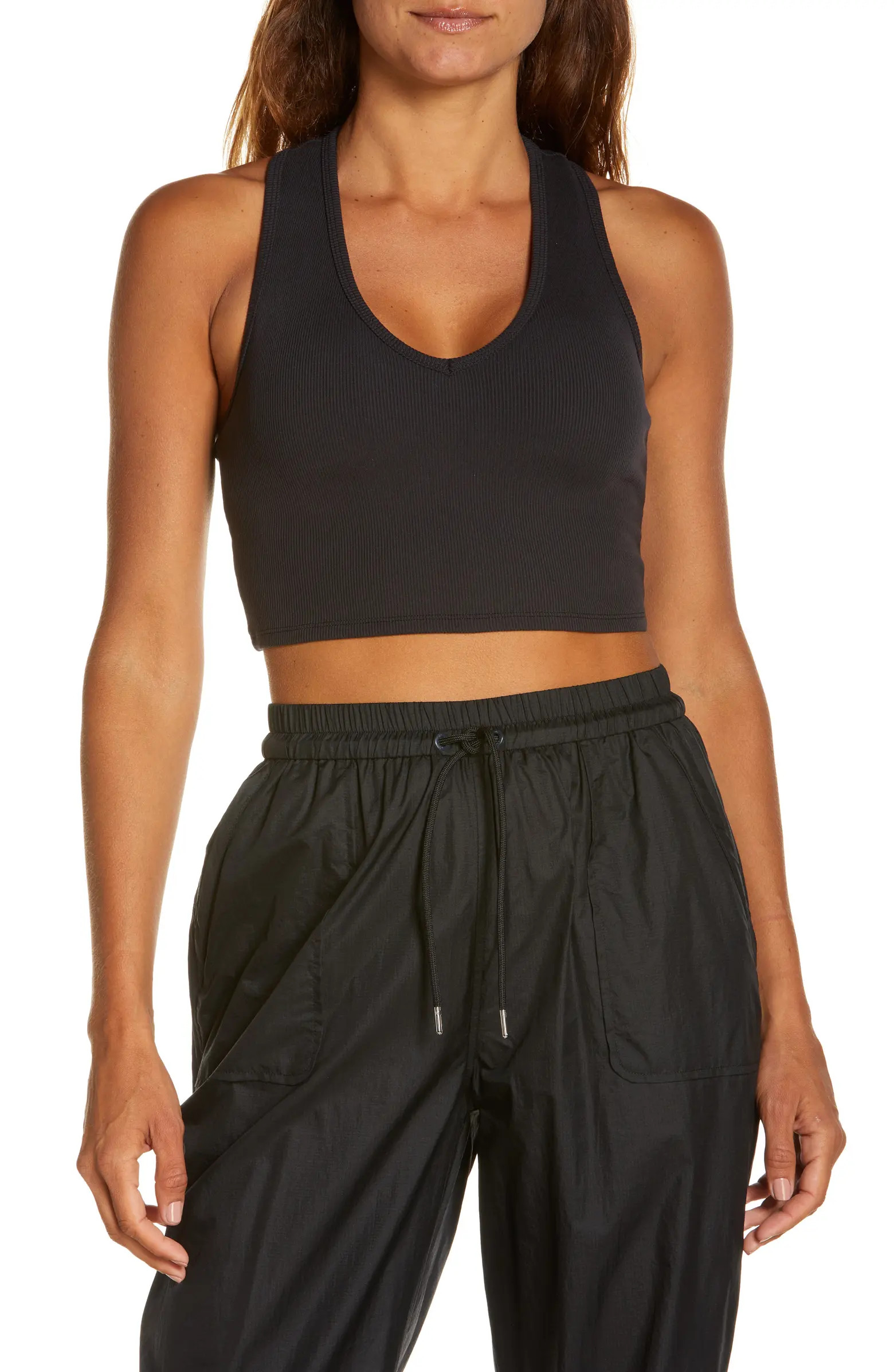Alo Goddess Rib Crop Tank | Nordstrom | Nordstrom