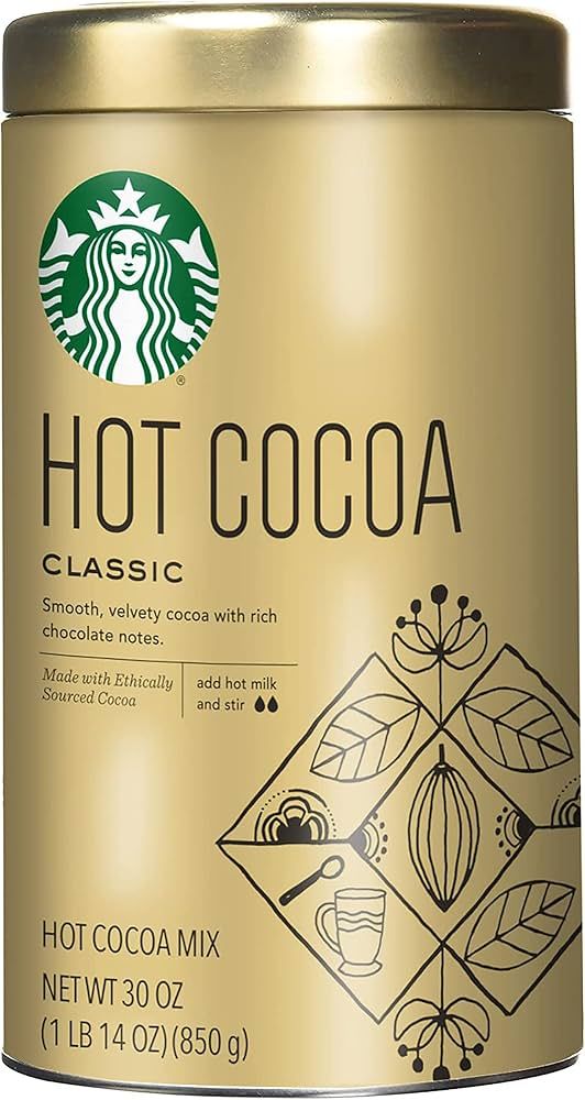 Starbucks Classic Hot Cocoa Mix, 30-Ounce Tin (Pack of 1) | Amazon (US)