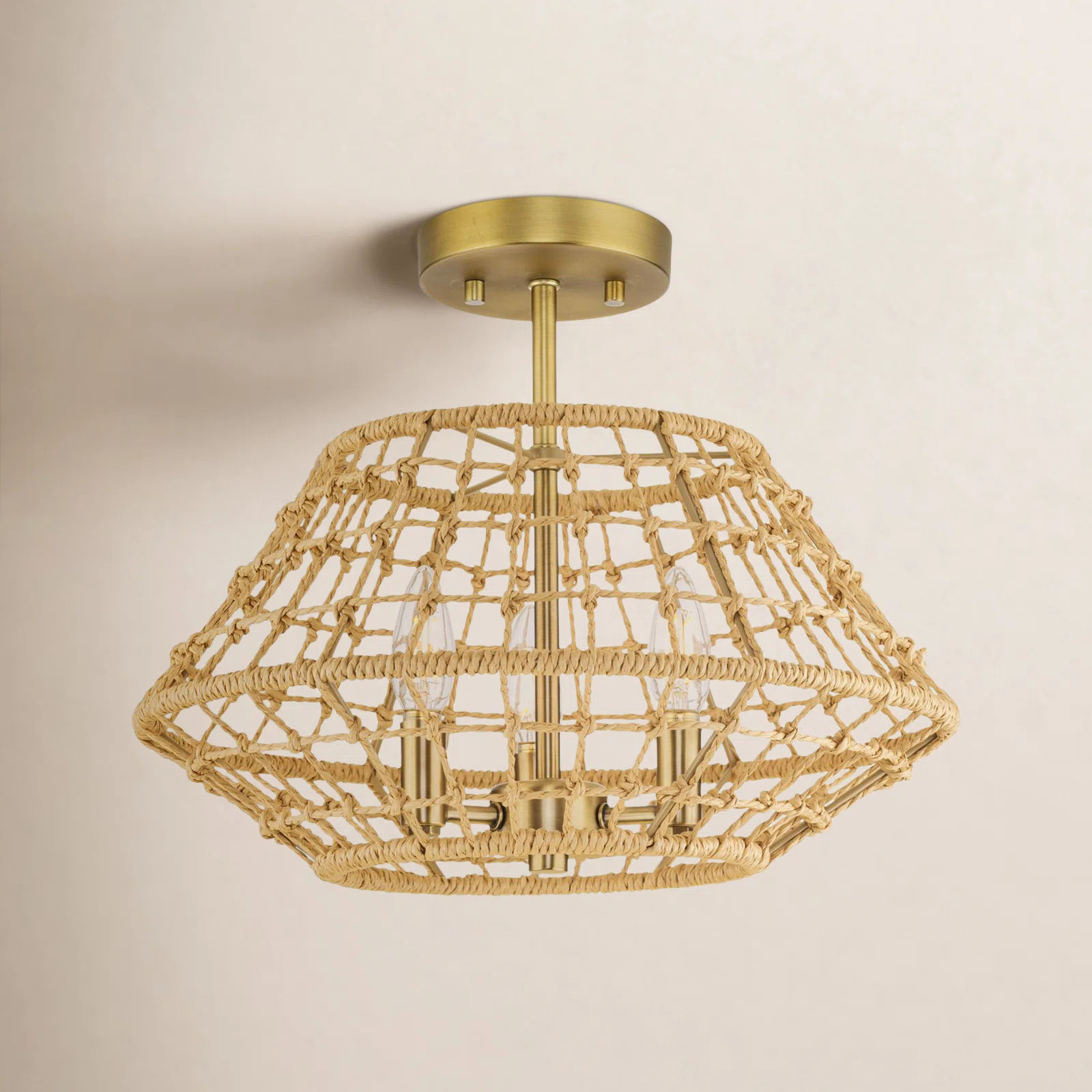3 Light Semi Flush Mount | Birch Lane