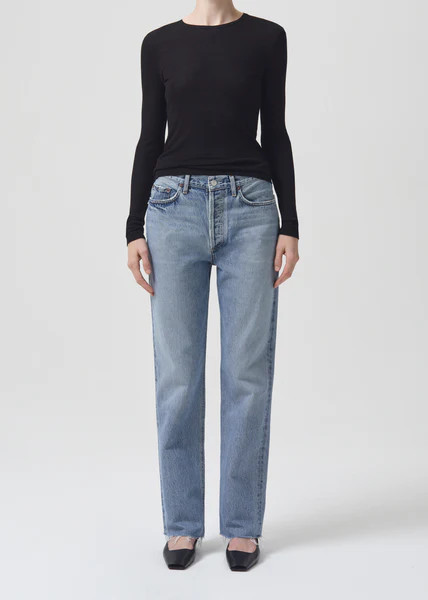 Lana Mid Rise Straight in Sway | AGOLDE