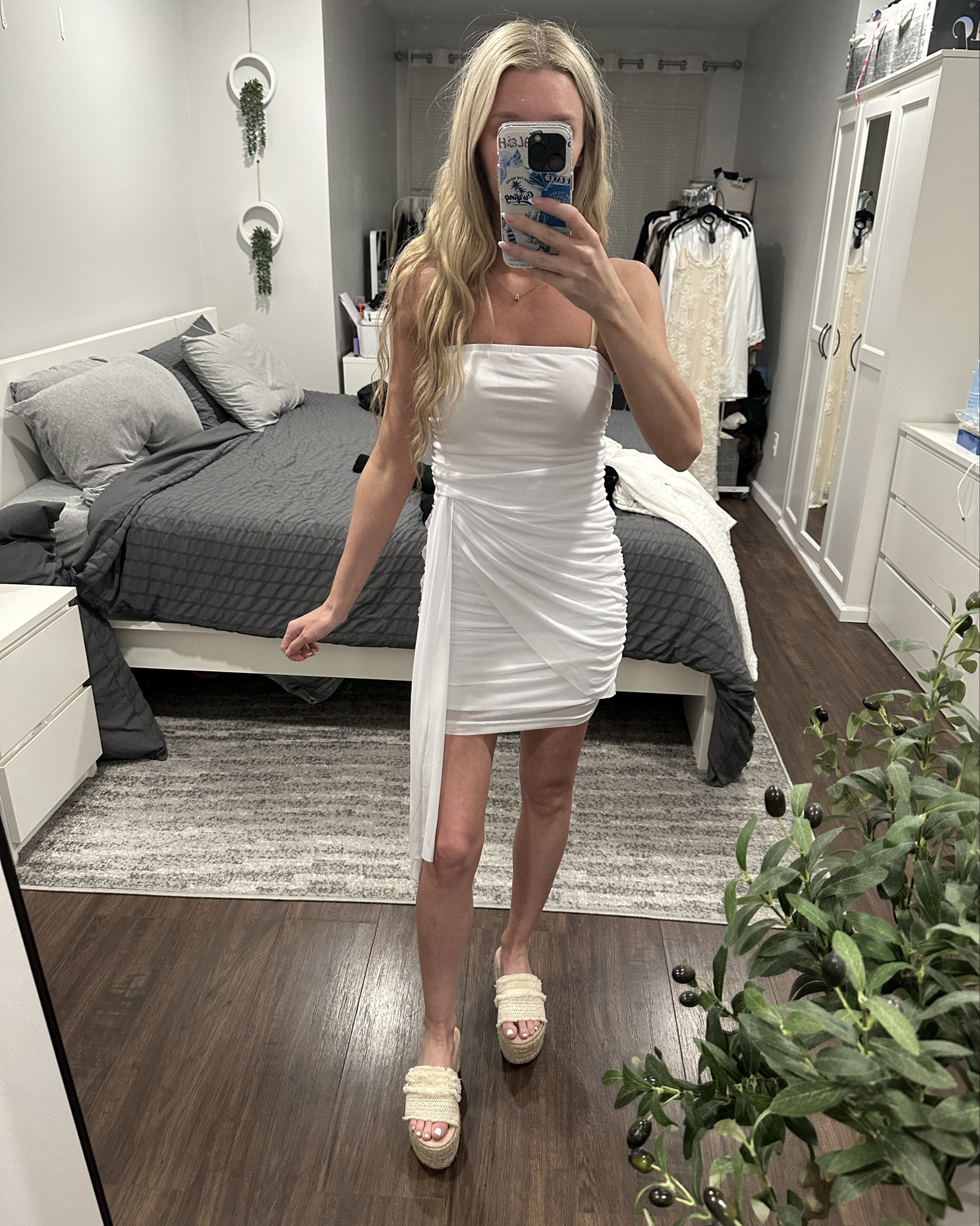 The white strapless mesh dress I wore on my bachelorette trip! So flattering and comfy! Wearing an xsmall 💕

#LTKPetite #LTKWedding #LTKTravel