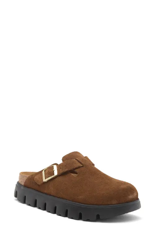 Birkenstock Boston Chunky Platform Clog in Dark Tea at Nordstrom, Size 10-10.5Us | Nordstrom