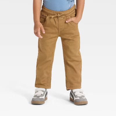 Toddler Boys' Straight Fit Denim Pants - Cat & Jack™ Khaki | Target