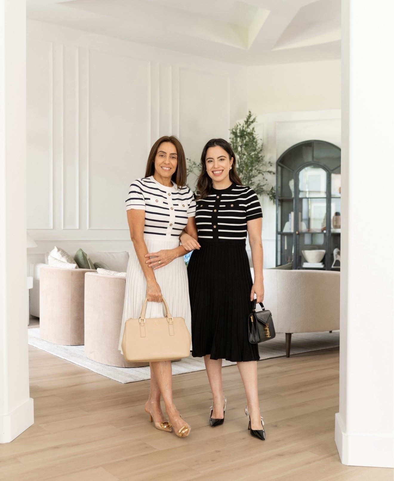 This is the knit dress you’ll find yourself reaching for all season long. It’s light enough to be comfortable but stylish enough to pair with your favorite heels. Both my mom and I are wearing a size S, so you can see how flattering the fit is on different heights!

fashion over 50, minimalist style, matching outfits, black and white dress, modest look, luxe handbags, petite fashion, affordable outfit

#LTKU #LTKSeasonal #LTKPetite