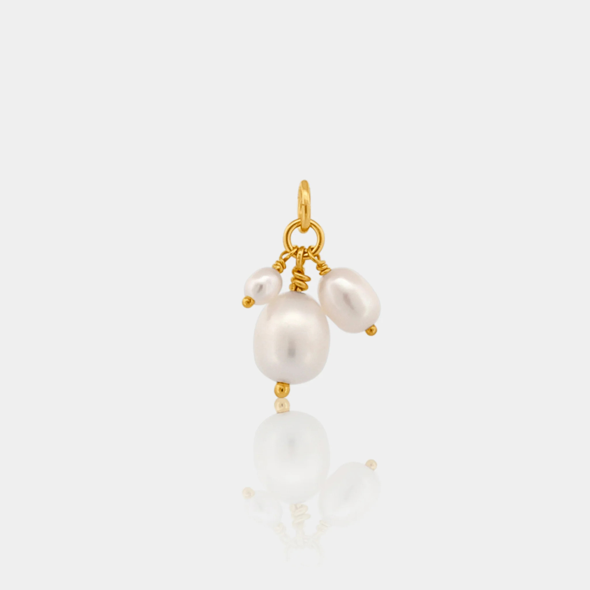 Pearl Trio Cluster Charm | LINK'D THE LABEL