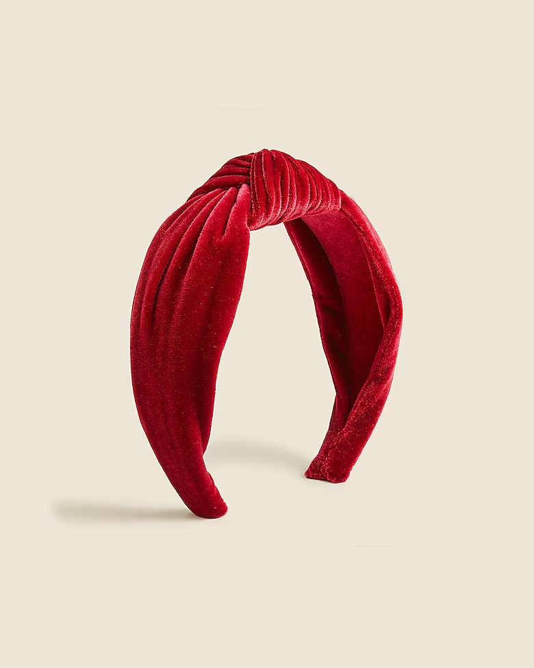 Velvet knot headband | J. Crew US