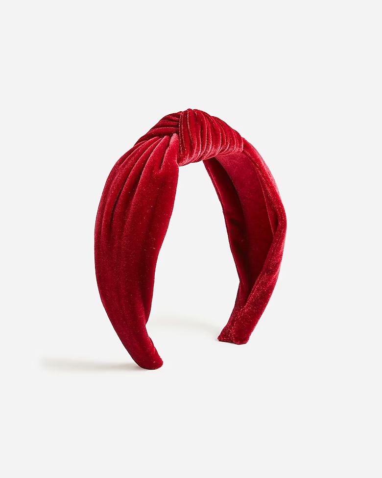 Velvet knot headband | J.Crew US