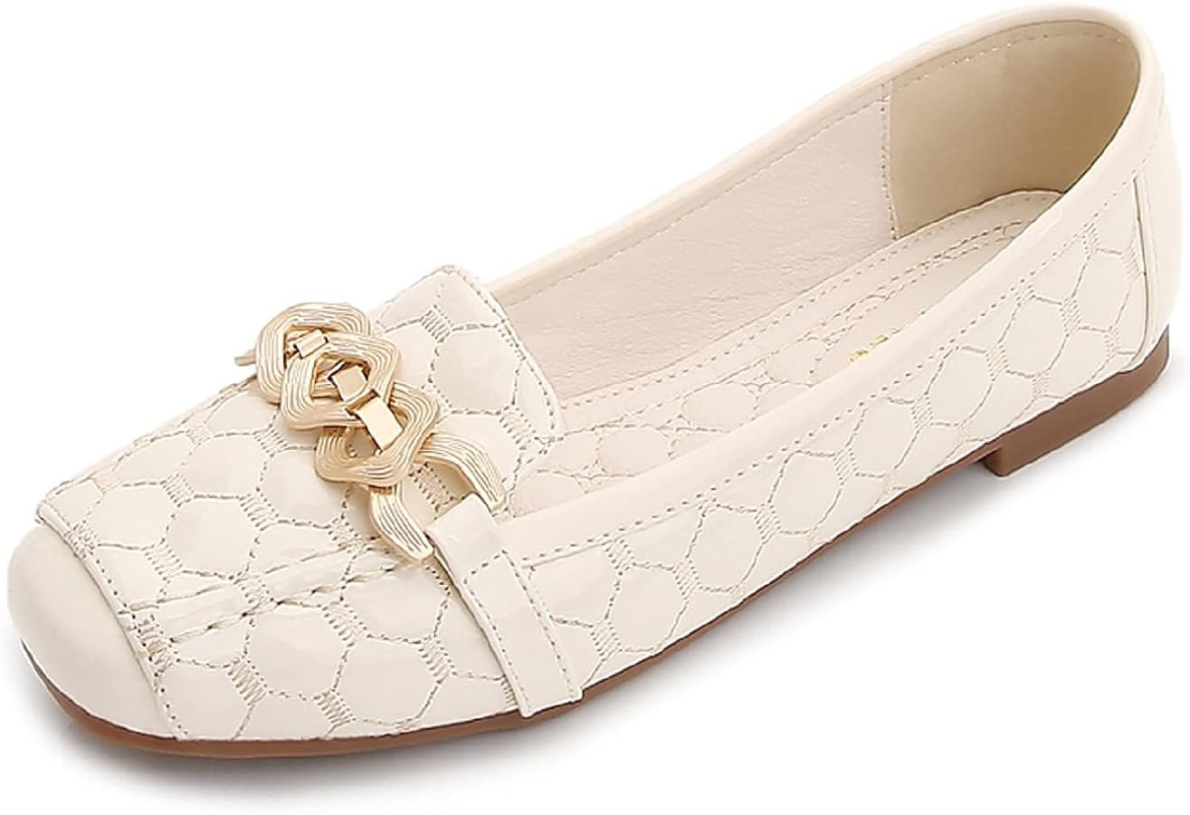 Women's Loafers Flats Shoes Casual Comfort Ladies Walking Shoes Moccasin Penny Loafers Slip On Wo... | Amazon (US)