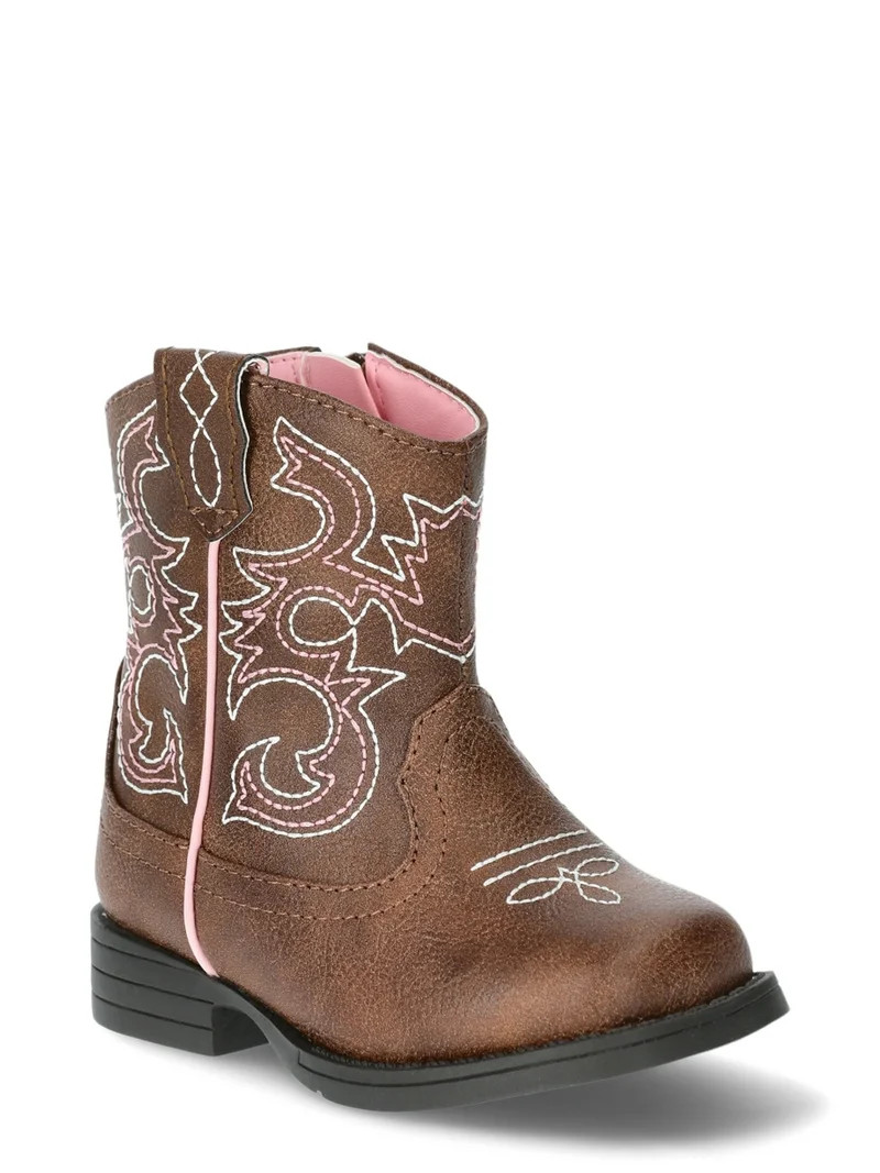 Wonder Nation Baby Girl Cowgirl Western Boots | Walmart (US)