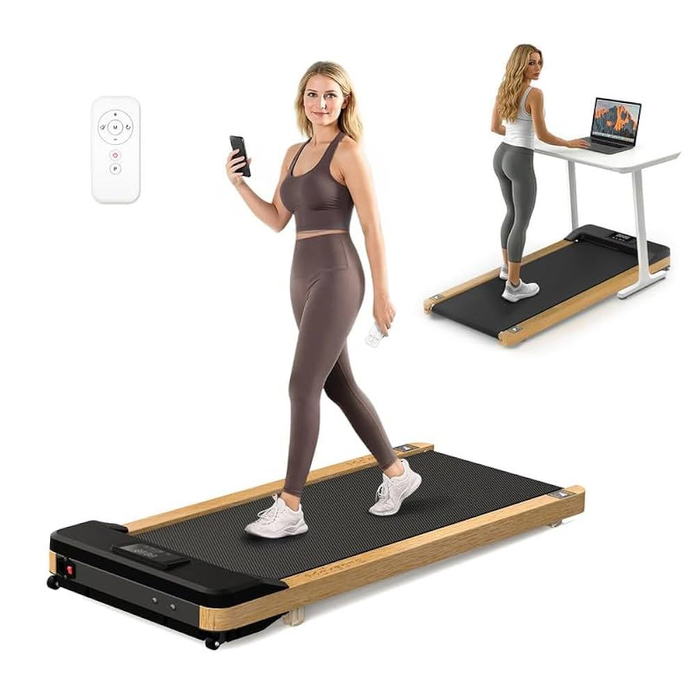 Maksone Portable Walking Pad with Remote Control,Wooden Office Treadmill for Home&Work，LED Disp... | Amazon (US)
