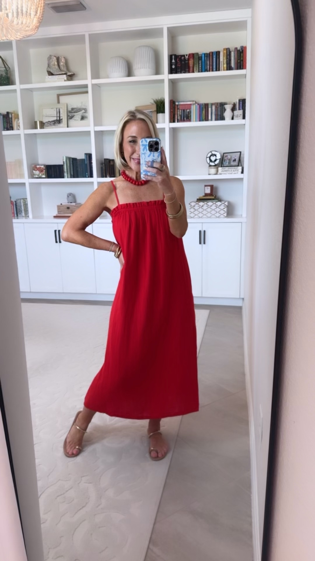 Walmart - part 2 * Sleeveless Double Cloth Cotton Midi Dress - size XS. $19.98. 4 colors.

#LTKSeasonal #LTKOver40 #LTKActive