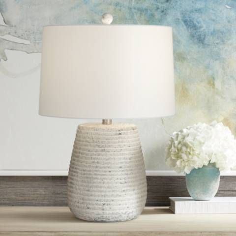 Pacific Coast Lighting Sandstone Handcrafted Modern Ceramic Table Lamp - #548T1 | Lamps Plus | Lamps Plus