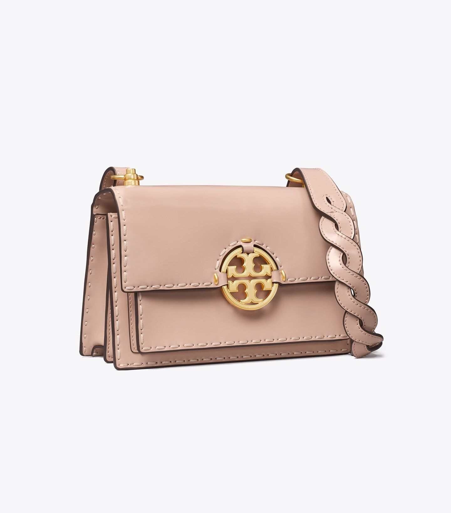 SMALL MILLER SPAZZOLATO PICKSTITCH FLAP SHOULDER BAG | Tory Burch (US)