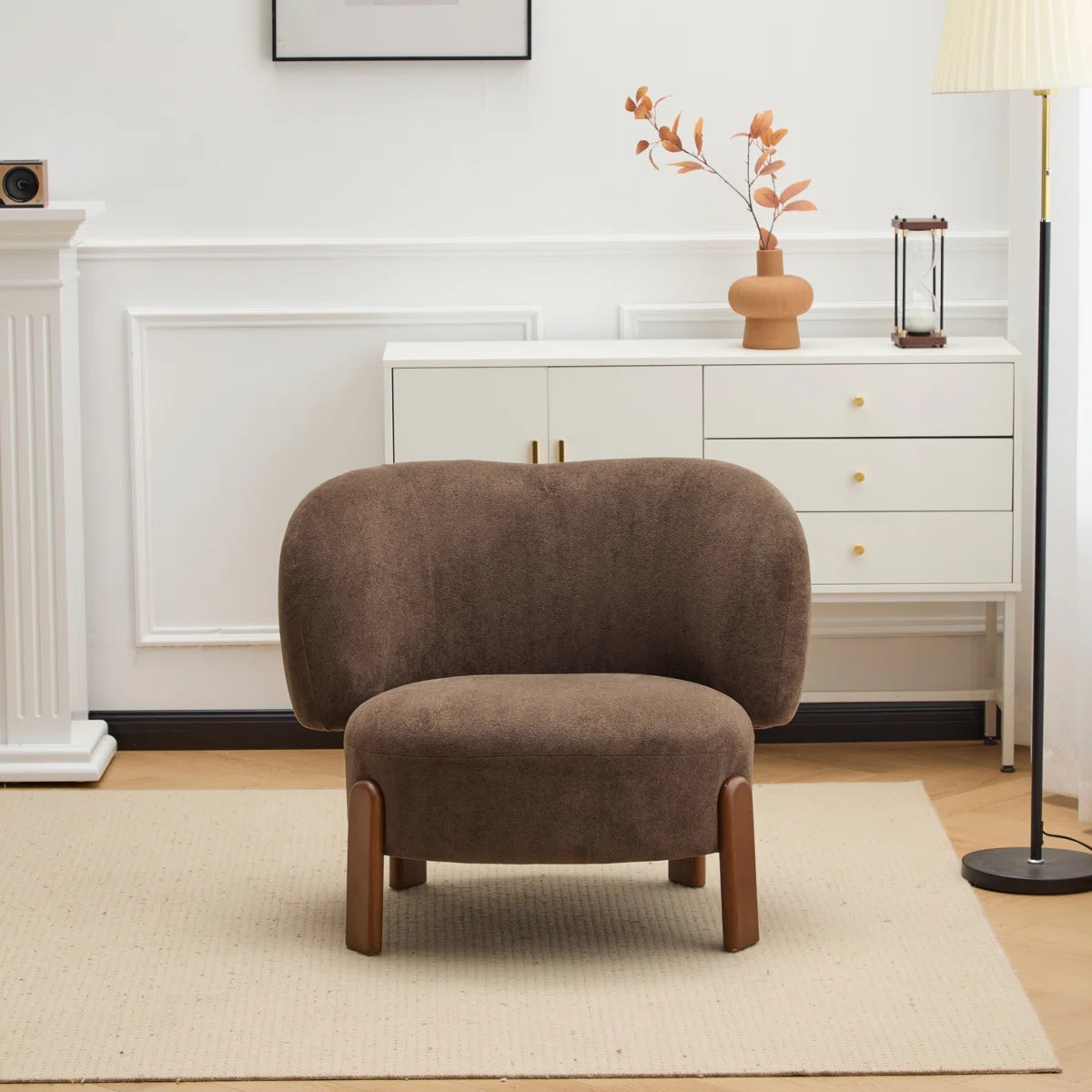 Modern Upholstered Accent Chair, Indoor Armchair | Wayfair North America