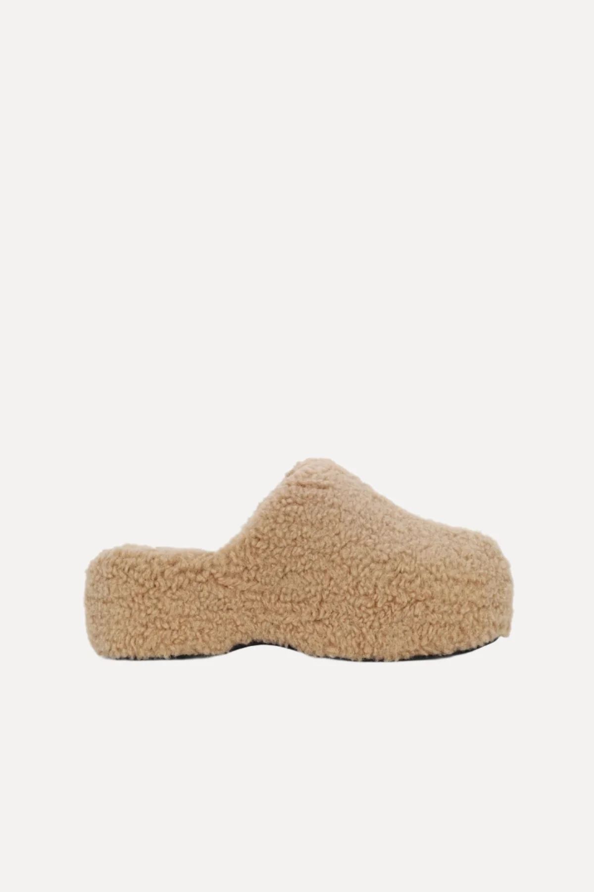 Bubble
           Clog in Caramel Shearling | Simon Miller