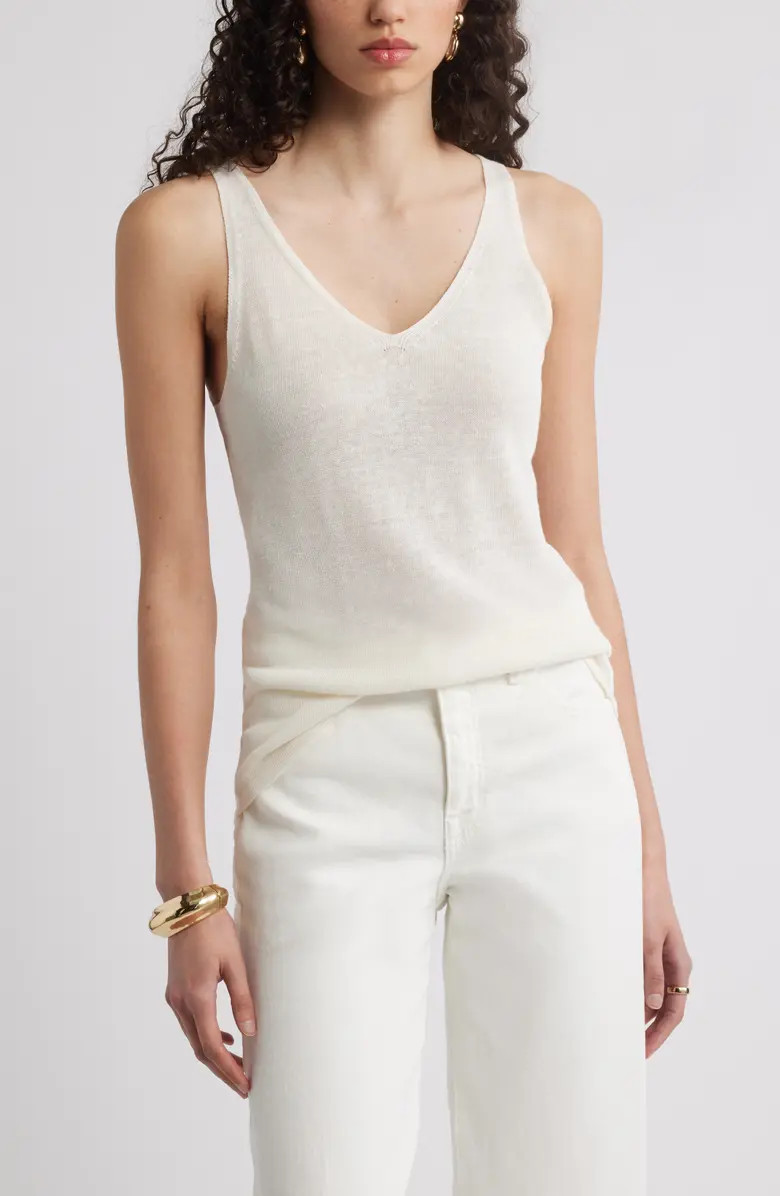 Nordstrom Double-V Line Blend Tank | Nordstrom | Nordstrom