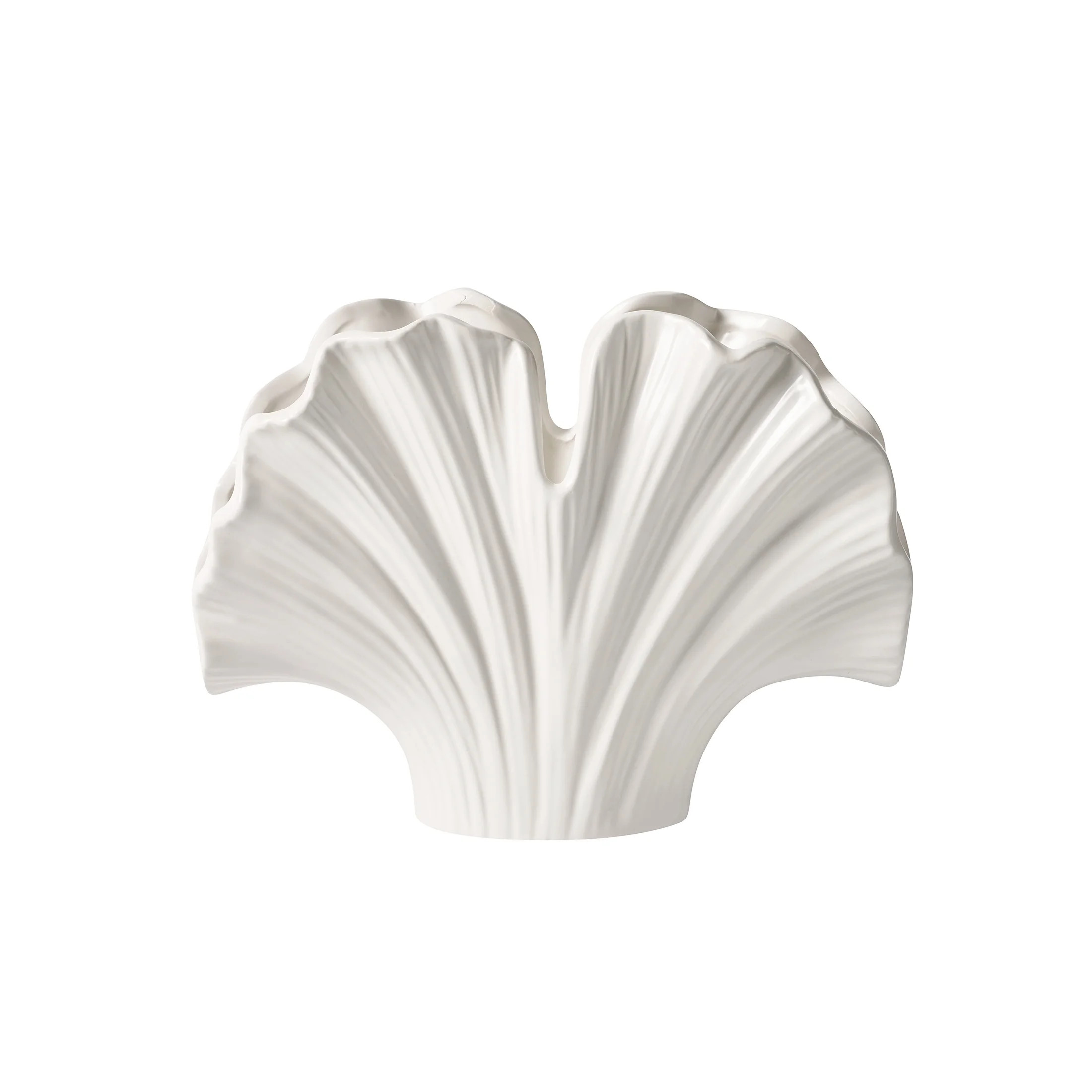 Home Decor Collection White 7" Ceramic Shell Vase | Walmart (US)