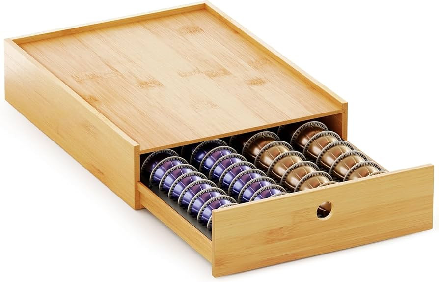 New England Stories Coffee Pod Holder Compatible with Nespresso Vertuo Capsules, Desktop Capsules... | Amazon (US)